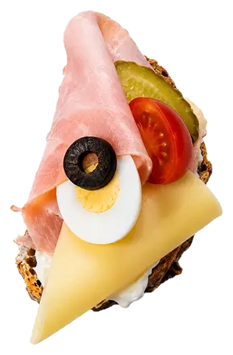 Šunkovo-syrový chlebíček celozrnný