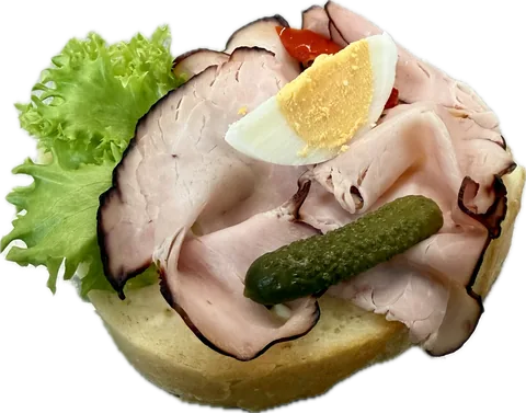 Moravské mäso chlebíček s maslom